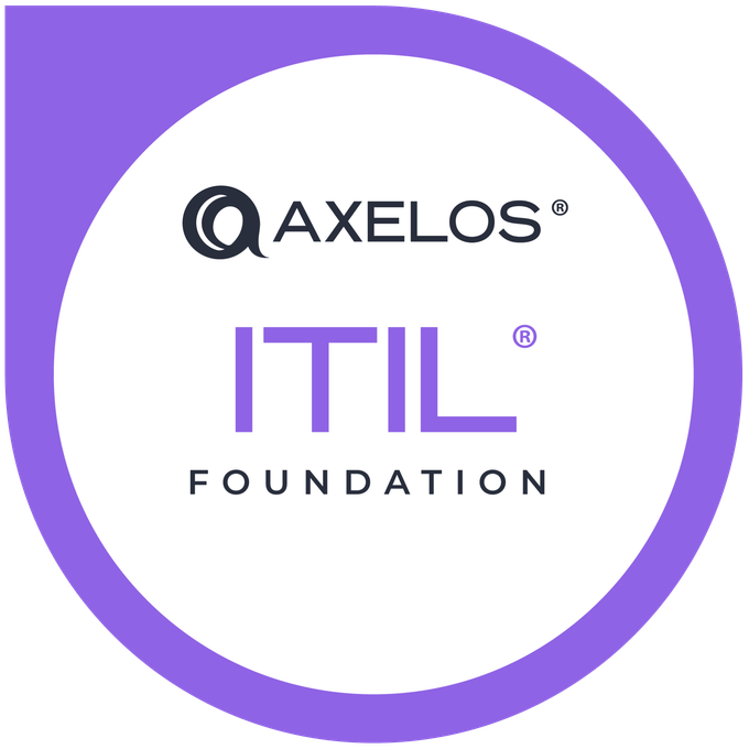 ITIL v4 Foundation badge